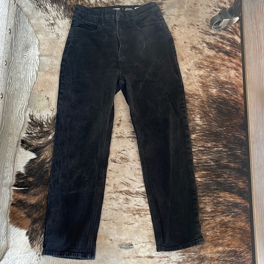 Black washed jeans
